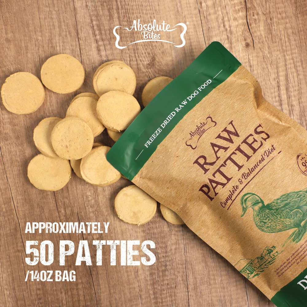 Absolute Bites Dog 14oz Freeze Dried Salmon Recipe Raw Patties Dry Dog Food (EXP: 08 Sep 2026) image 4