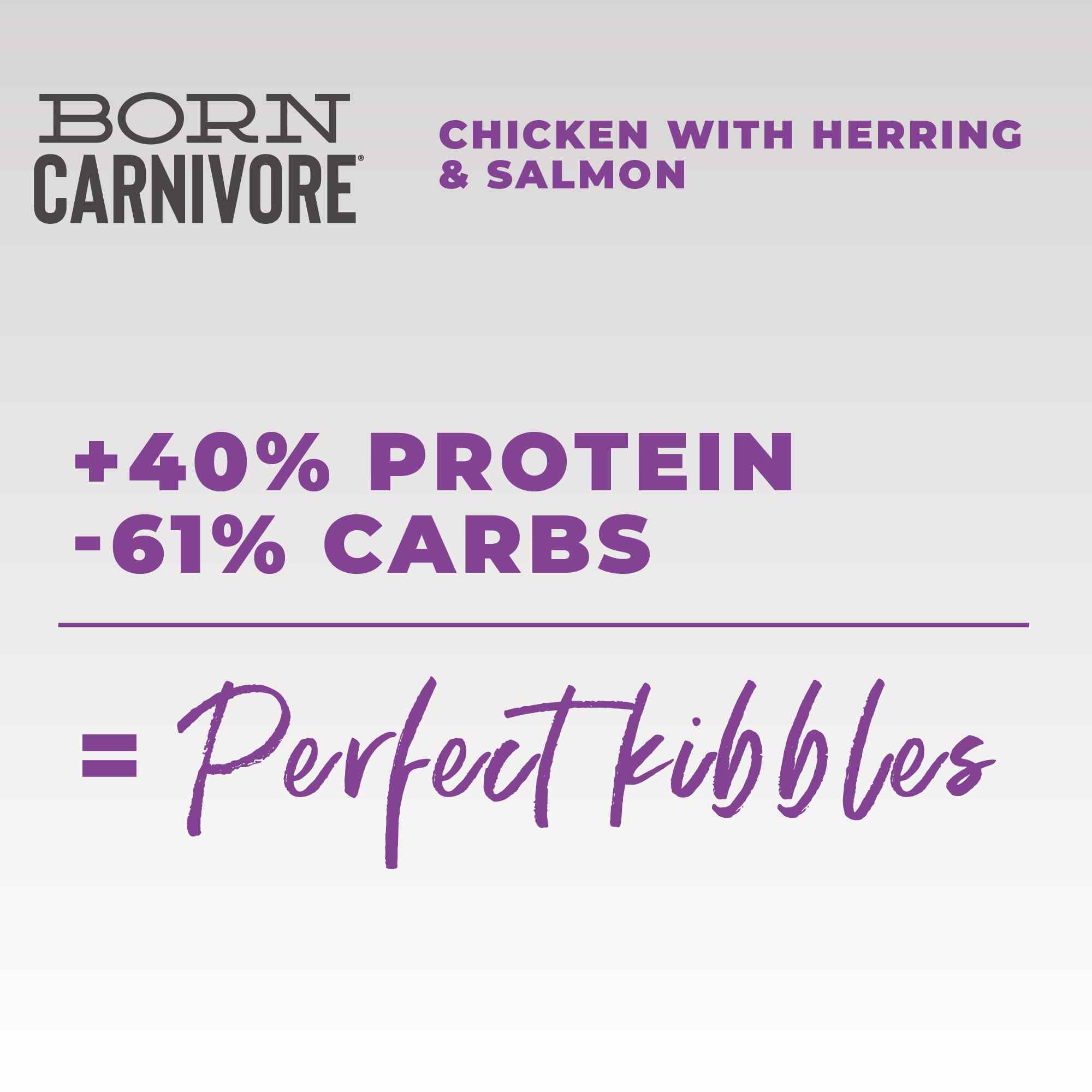 Schesir Cat 255g Born Carnivore Chicken with Herring & Salmon Baked Dry Recipe Dry Cat Food image 6