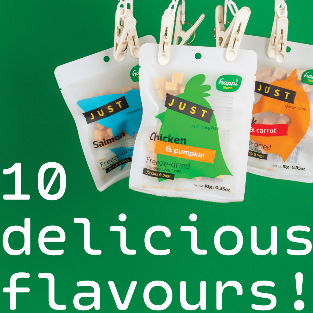 Happi Skippi 10g Just Freeze-dried Treat Duck & Coconut for Cats and Dogs image 3