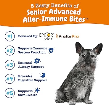 Zesty Paws 90ct Senior Advanced Allergy &Immune Bites Supplement for Senior Dogs image 5