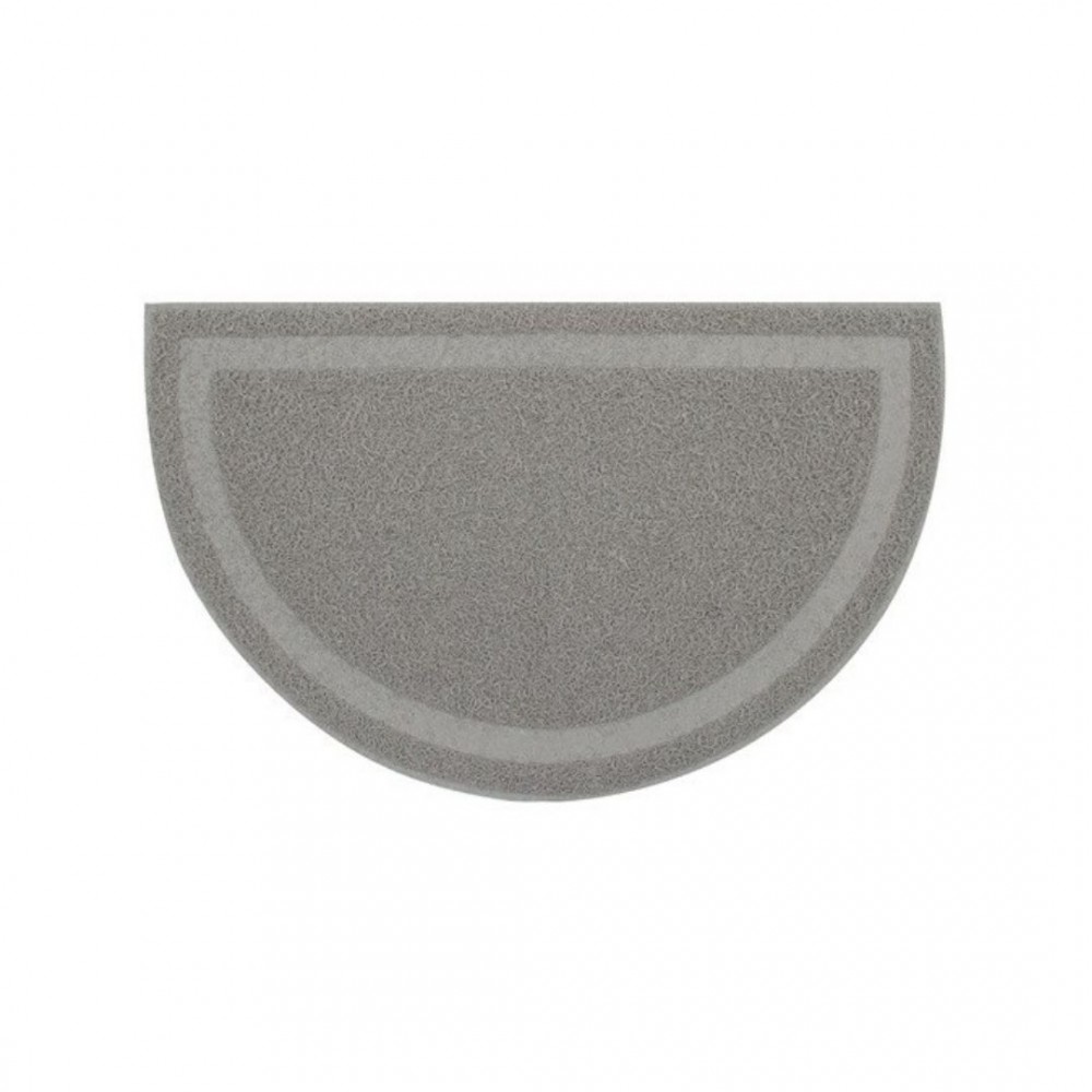 Catit Litter Trapping Mat Warm Grey (Half Circle) image 2