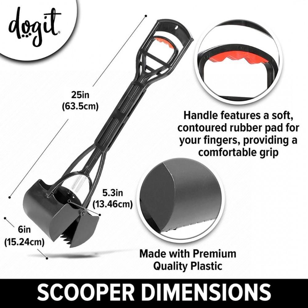 Dogit Waste Jaw Scooper Grass (64cm 25.5in) image 3