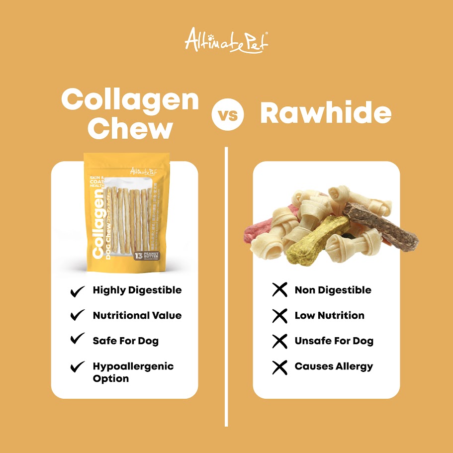 Altimate Pet Dog 7pcs (90g) Collagen Dog Chews Duck Knotted Bone Dog Treats image 4
