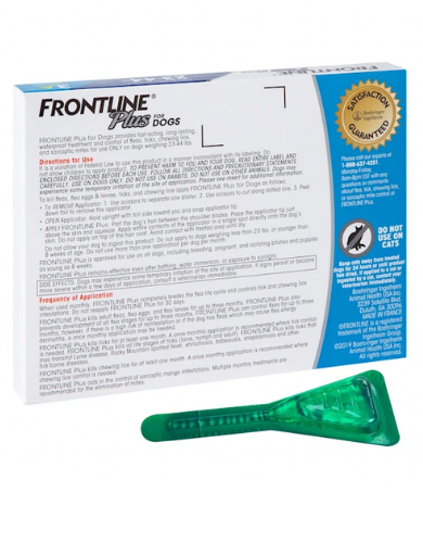 Frontline Plus Dog Spot On Medium 1.34mlx6 Pipette image 2