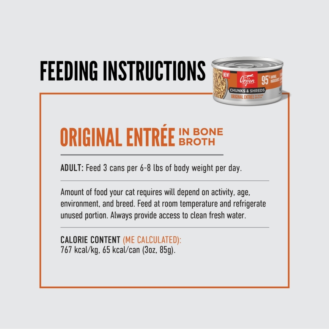 Orijen Cat 85g Chunks & Shreds Original Entree Wet Cat Food image 3