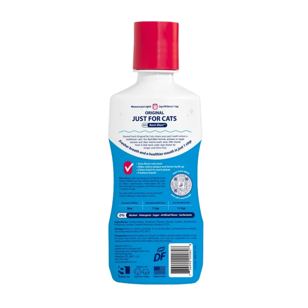 Dental Fresh Water Additive Original Formula For Cats 8oz (237ml) image 5