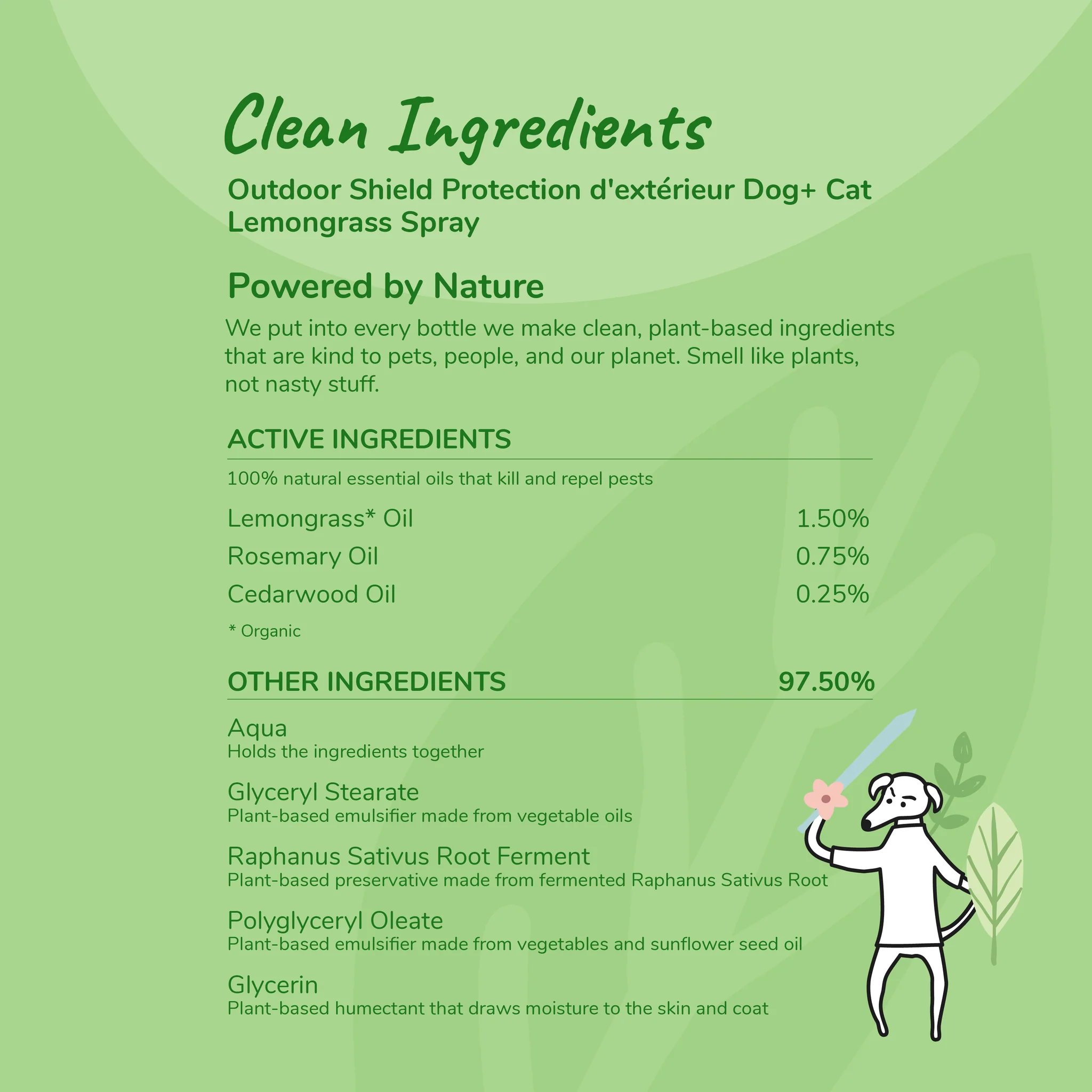 Kin+Kind 354ml Flea & Tick Lemongrass Spray for Dogs & Cats image 4