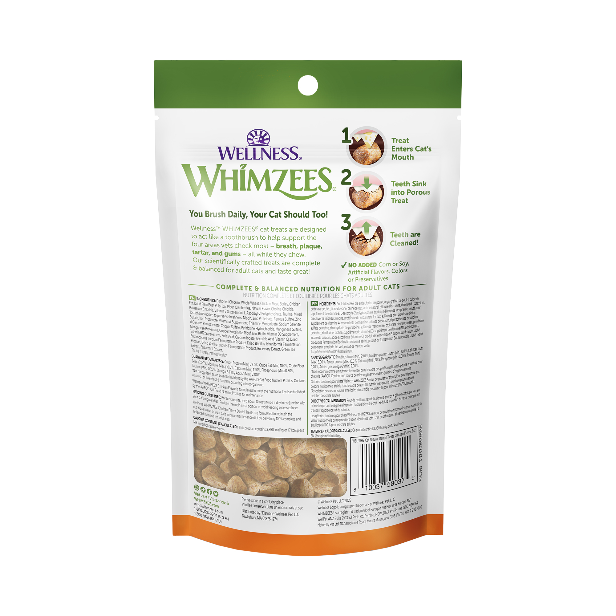 Whimzees Cat 2oz Chicken Flavour Dental Treats for Cats image 2