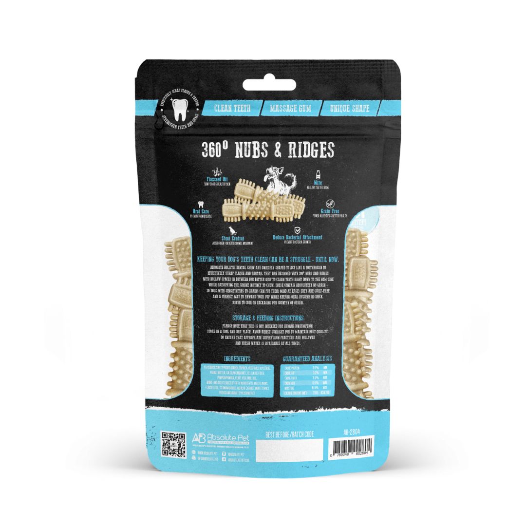 Absolute Holistic Dog 2.5" (18pcs) Dental Chew 160g Value Pack Milk Dog Treat (EXP: 18 Dec 2026) image 2