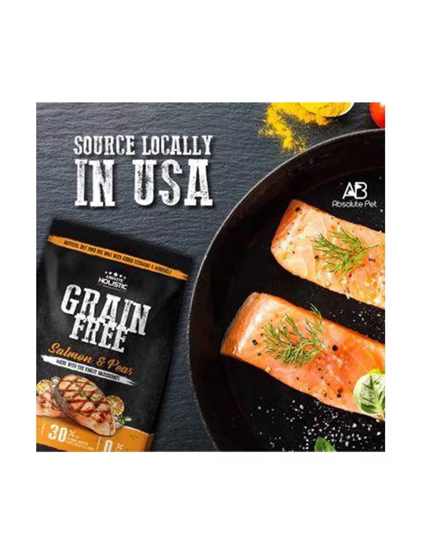 Absolute Holistic Dog 9.97kg Grain Free Salmon & Peas Dry Dog Food (EXP: 08 Mar 2028) image 4