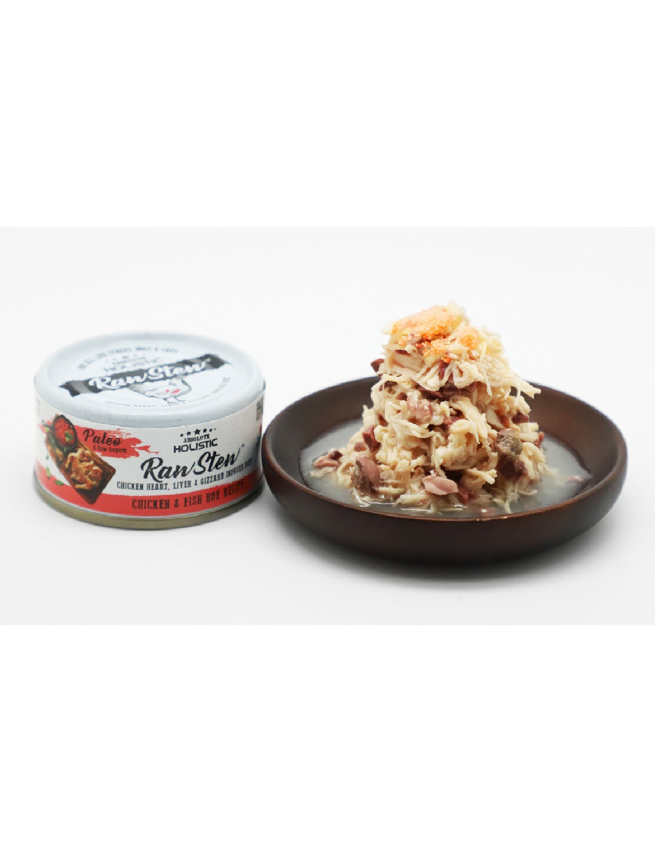 Absolute Holistic Rawstew 80g Chicken & Fish Roe Wet Food For Cats And Dogs image 2