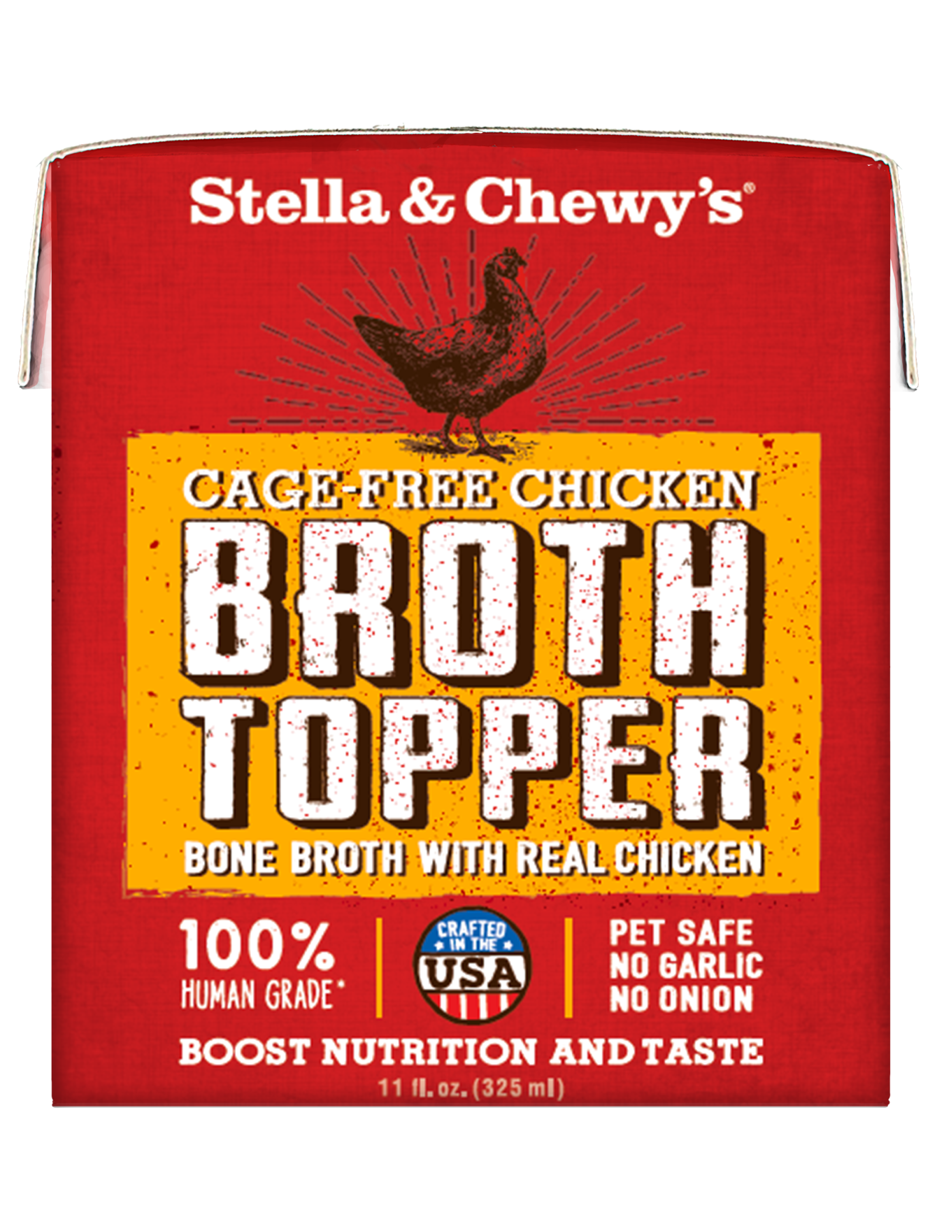 Stella & Chewy's Broth Topper 325ml Cage Free Chicken Wet Dog Food image 2