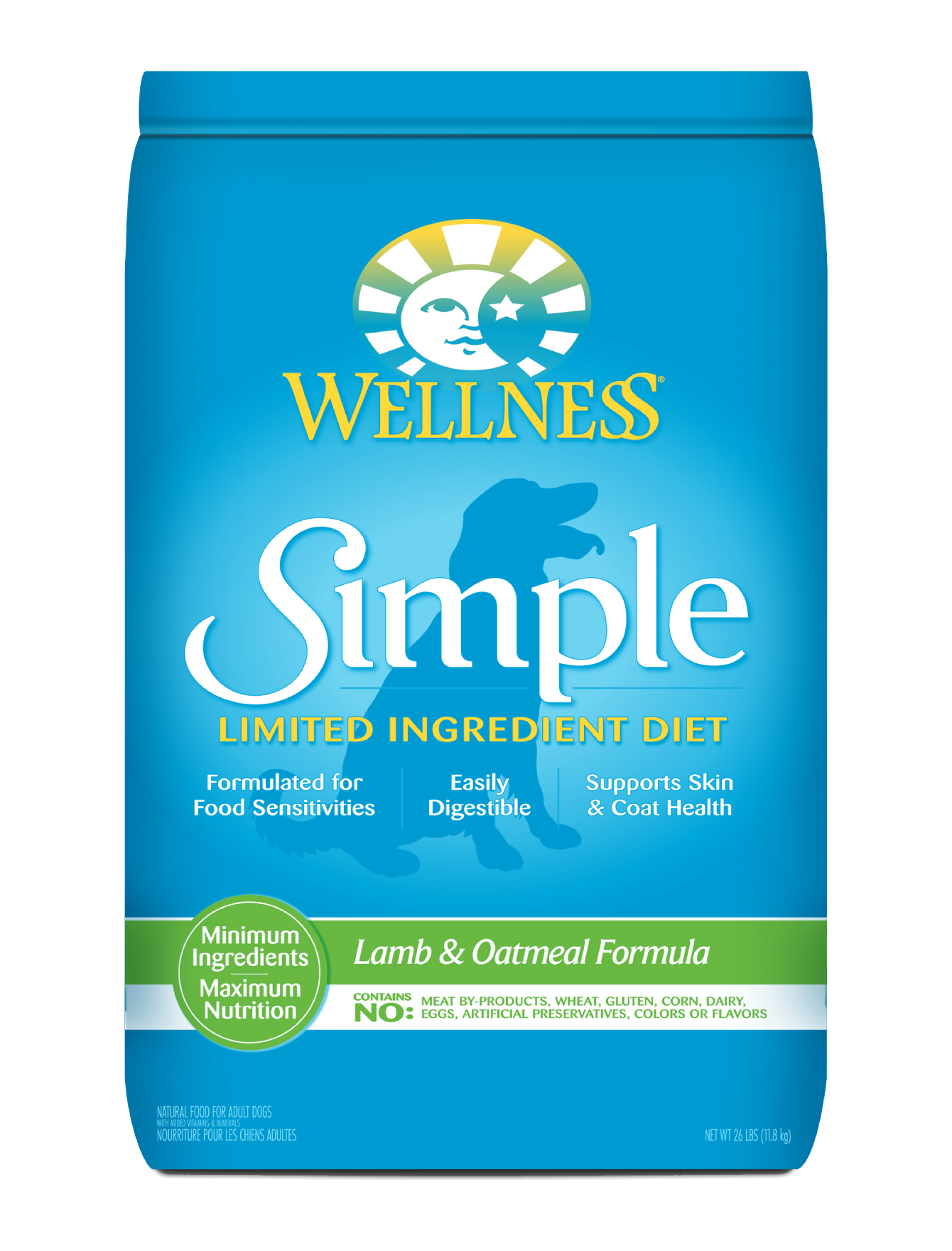 Wellness Dog 2.2kg (4lb) Simple Lamb & Oatmeal Formula Dry Dog Food image 2
