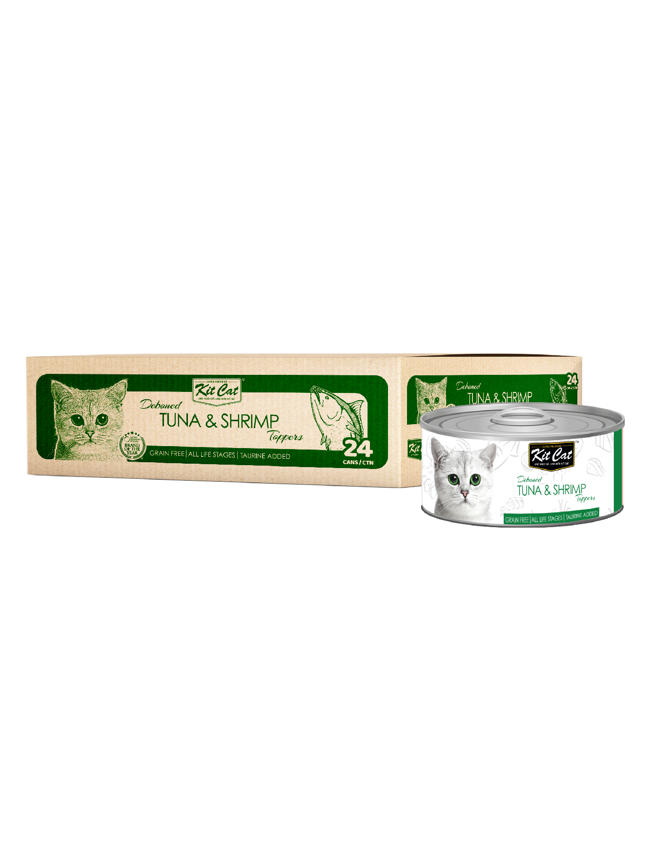 Kit Cat 80g Deboned Toppers Canned Tuna & Shrimp Wet Cat Food image 4