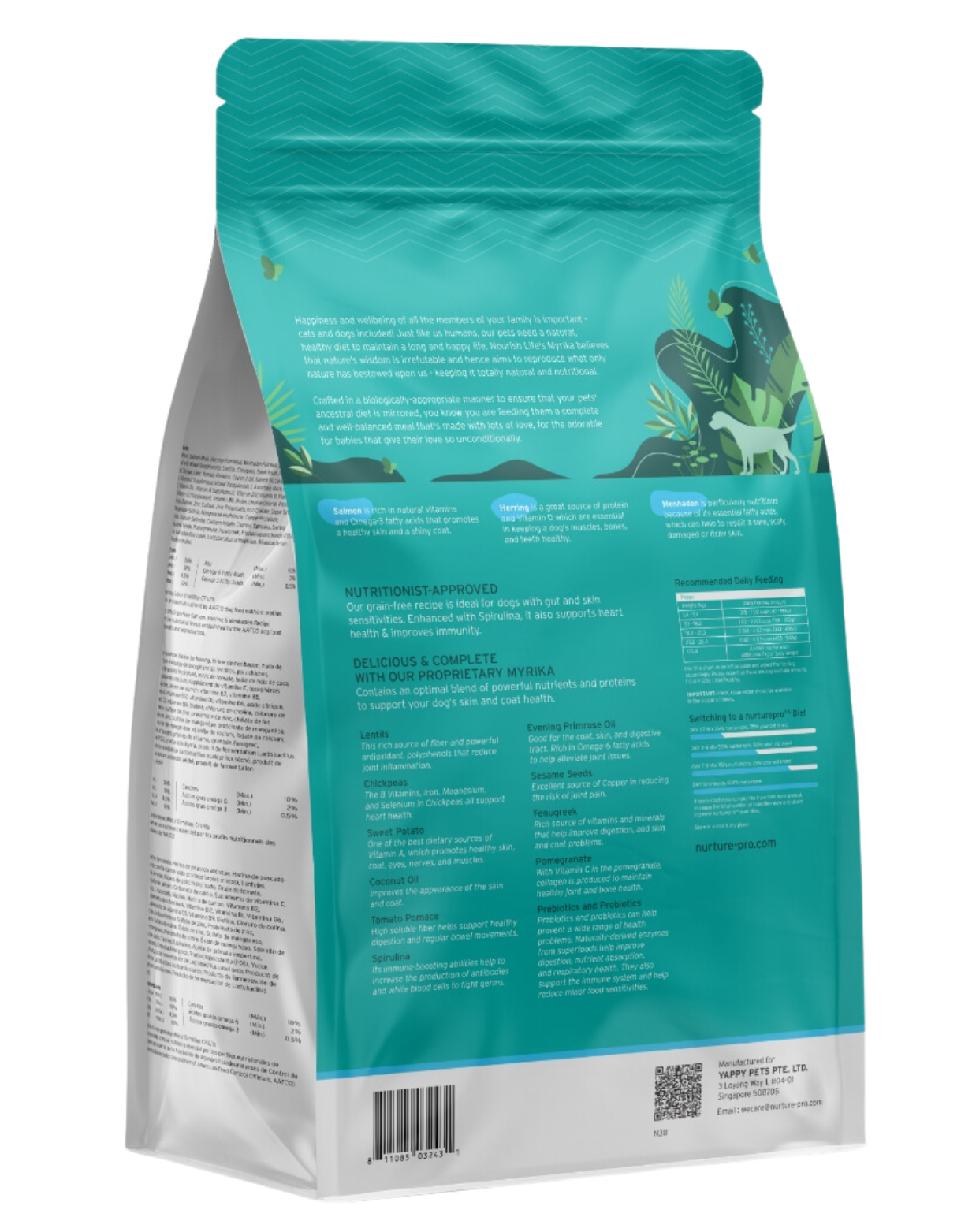 Nurture Pro Dog Nourish Life Grain Free 1.36kg Salmon, Herring and Menhaden for Puppies Dry Dog Food image 2
