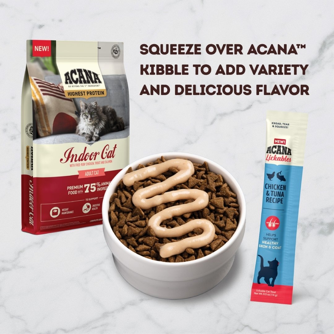 Acana Cat 14gx5 Lickables Chicken & Tuna Cat Treat image 6