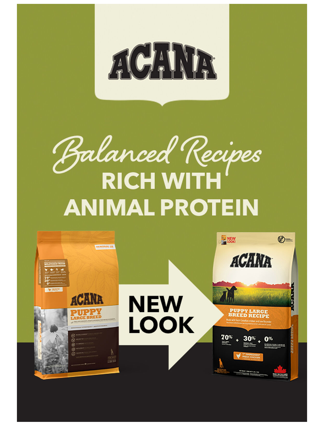 Acana Dog Heritage Freeze-Dried Coated 11.4kg Puppy Large Breed Dry Dog Food image 6