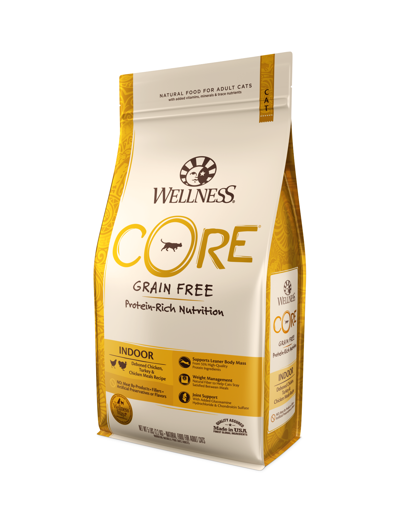 Wellness CORE Cat 900g (2lb) Indoor Grain Free Deboned Chicken, Turkey & Chicken Meal Dry Cat Food image 4