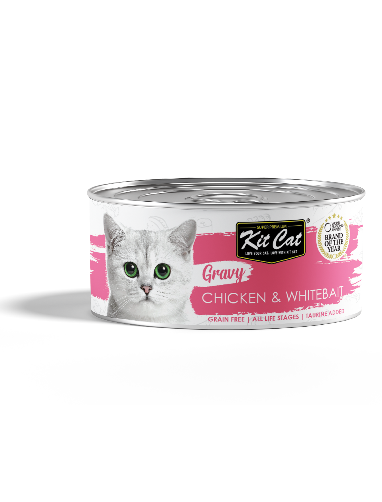 Kit Cat 70g Gravy Canned Chicken & Whitebait Wet Cat Food (EXP: 01 Nov 2027) image 2