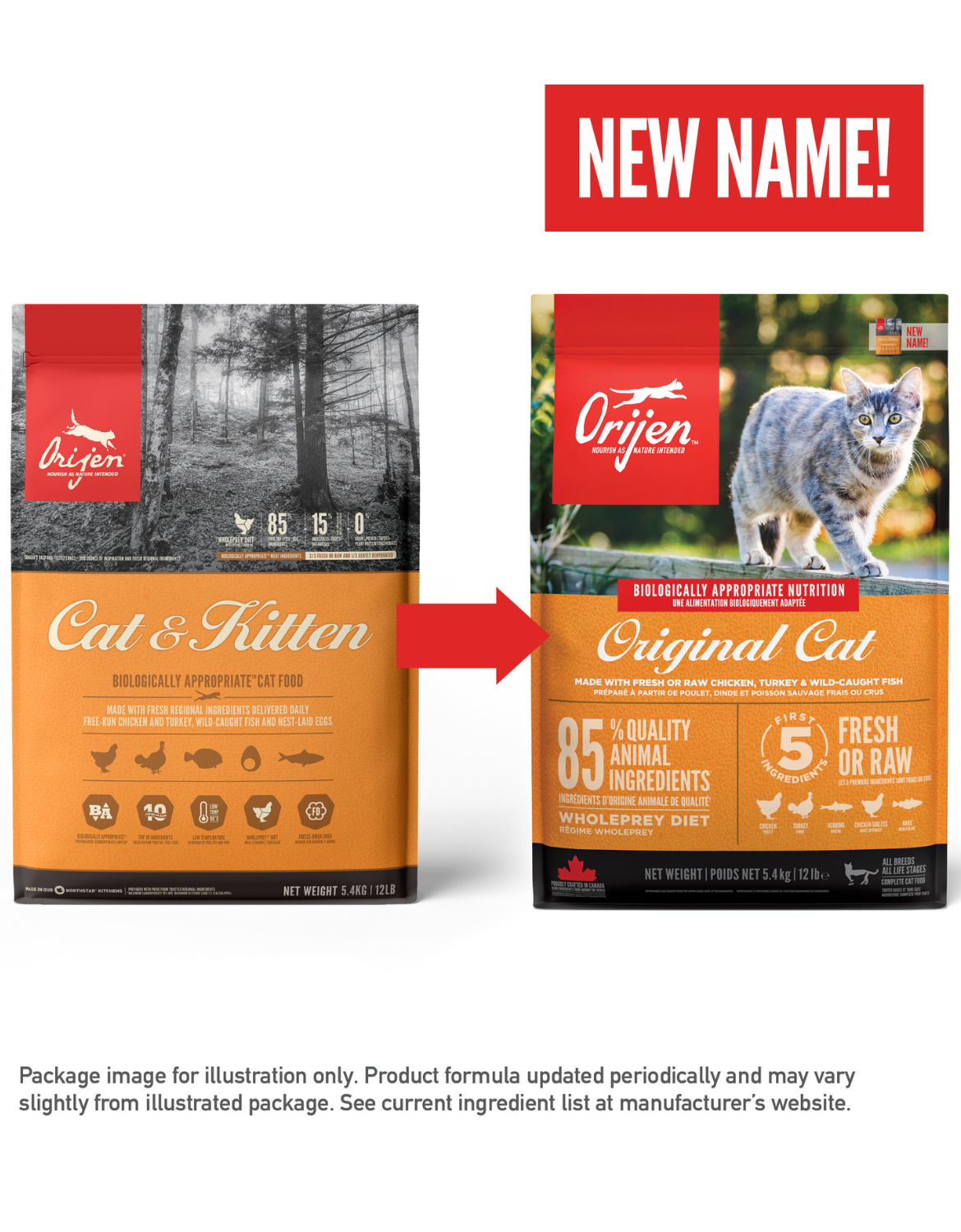 Orijen Cat 5.4kg Original Dry Cat Food image 6