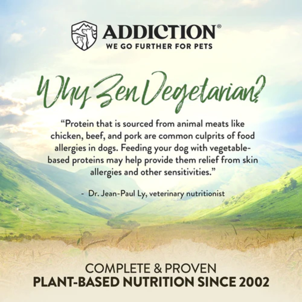 Addiction Dog 1.8kg Zen Vegetarian Dry Dog Food image 4