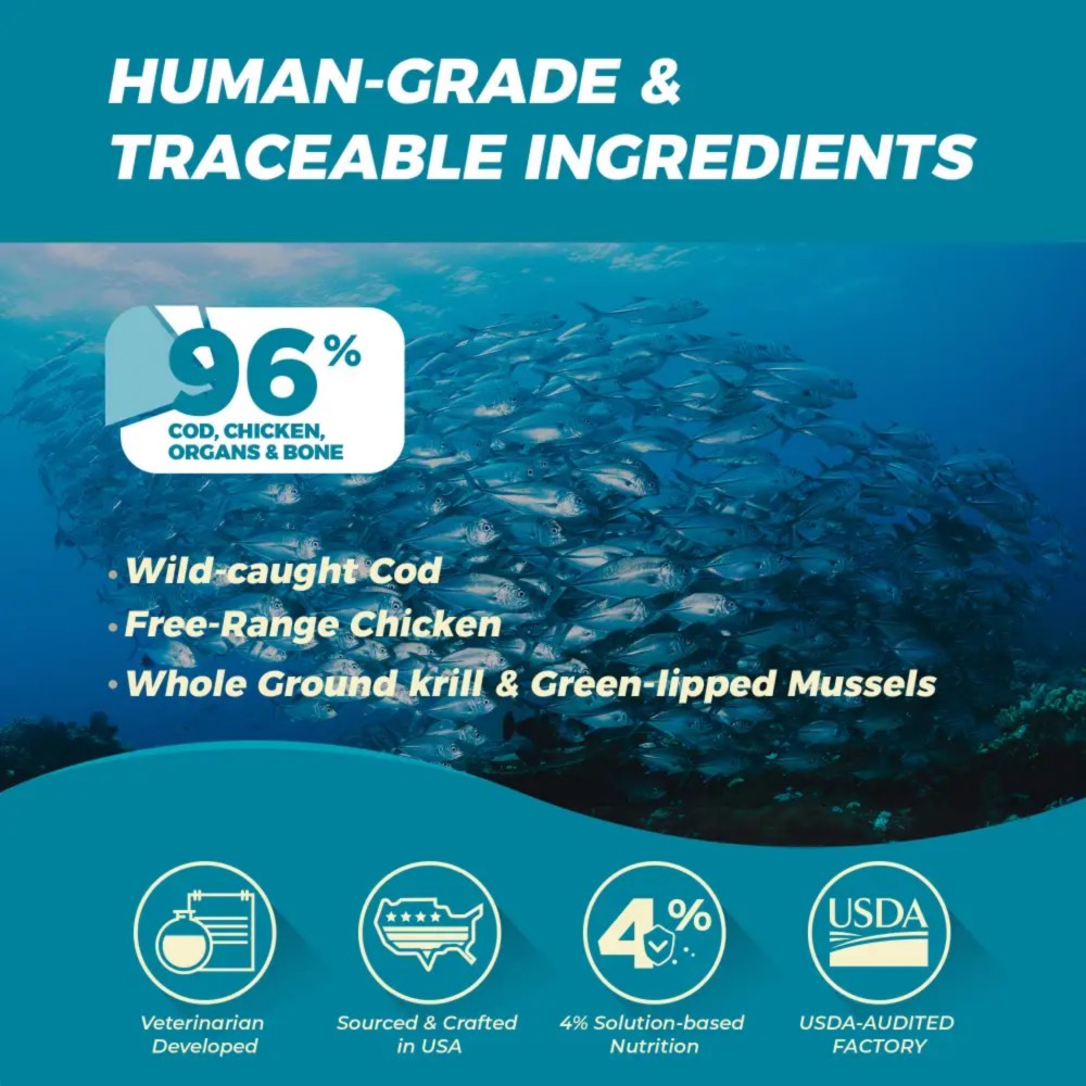 Furry Wonder SKIN & COAT VITALIZE Freeze-dried Raw Cod & Chicken Recipe For Cats 8oz (226g) image 7