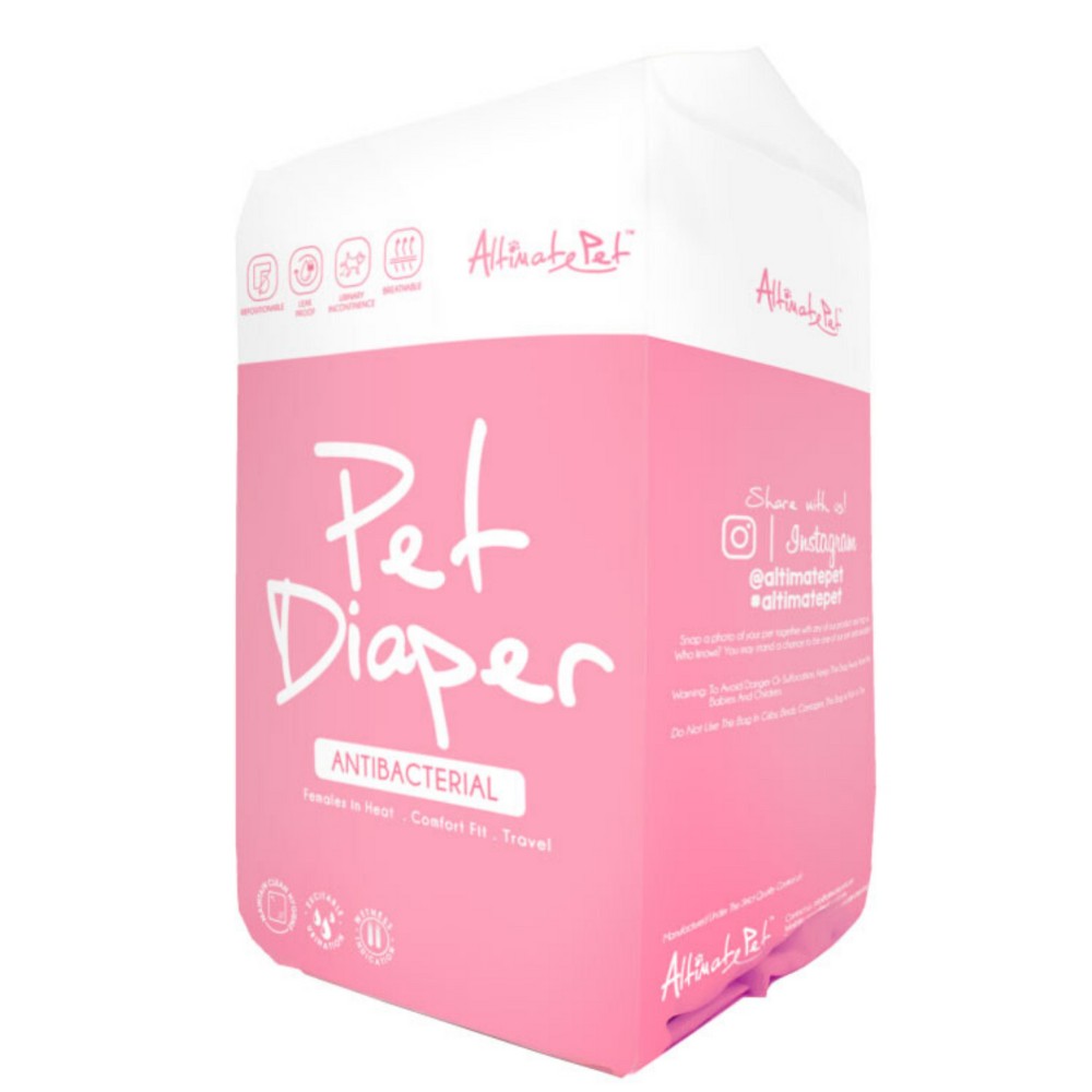 Altimate Pet Antibacterial Disposable Pet Diaper Giant Breed 43cm-46cm (11pcs) image 2