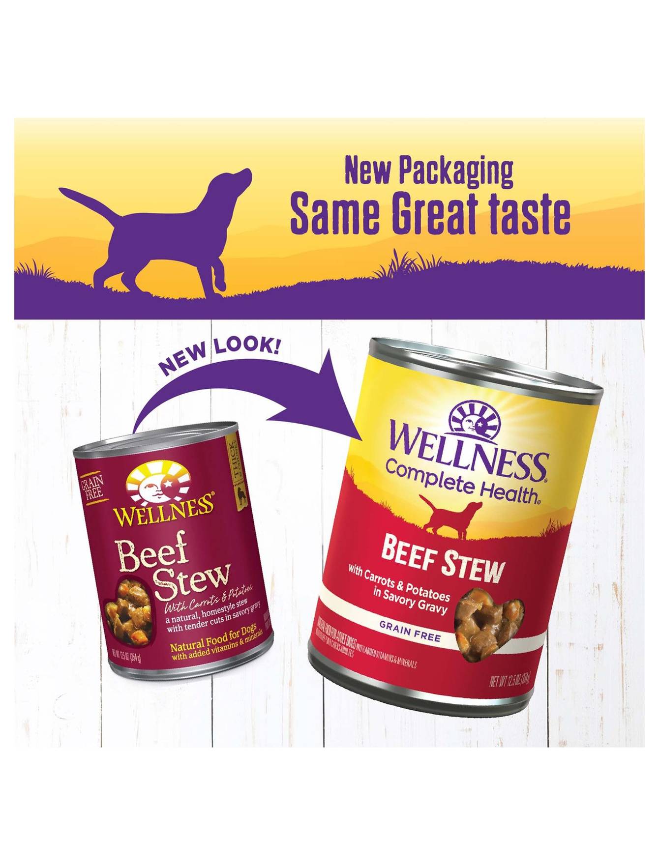Wellness Stew Beef with Carrots & Potatoes Wet Dog Food 354g image 2