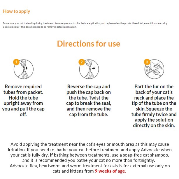 Elanco Advocate Dog 3x0.4ml Spot-on Solution for Small Dogs (Up to 4kg) image 3