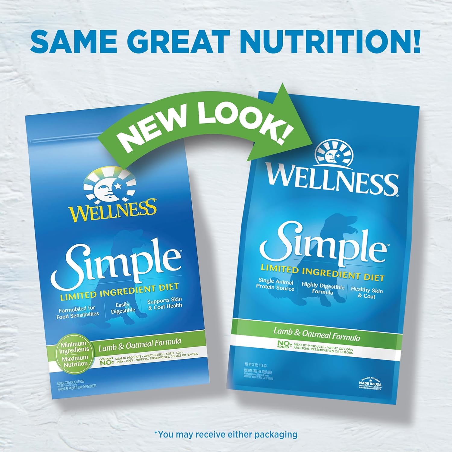 Wellness Dog 11.8kg (26lb) Simple Lamb & Oatmeal Formula Dry Dog Food image 6