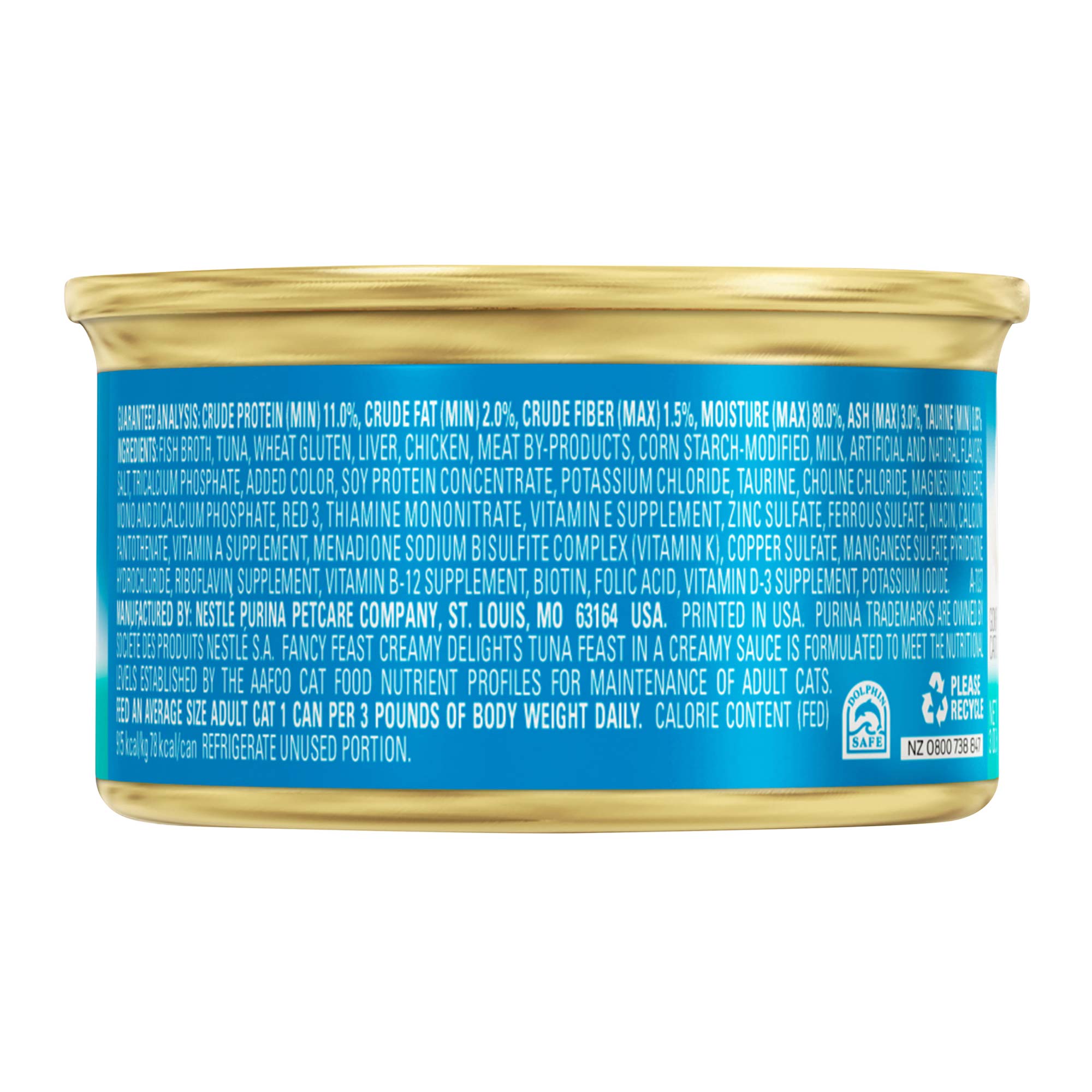 Fancy Feast Cat 85g Creamy Delights Tuna Wet Cat Food image 2