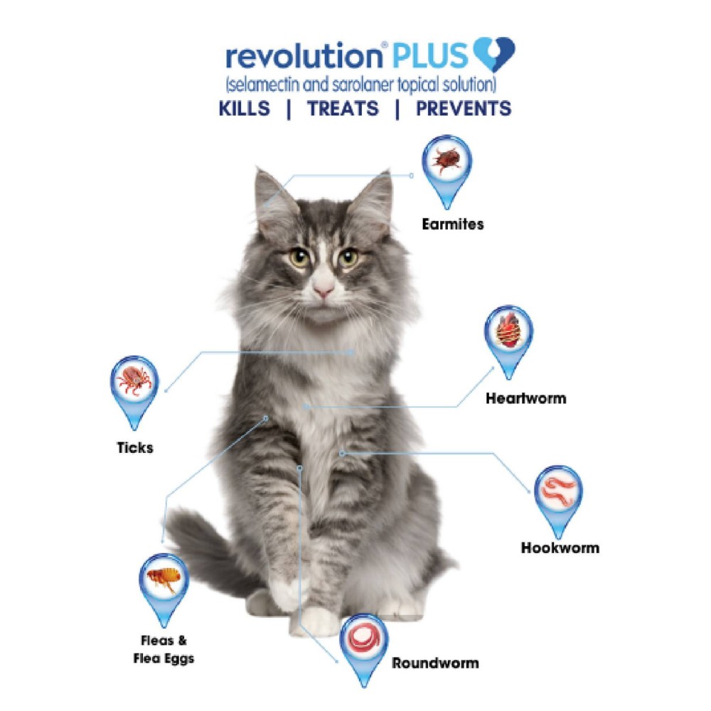 Revolution Plus Selamactin & Saraloner Topical Solution for 5-10kg Cat 3 Single Dose Tubes image 2