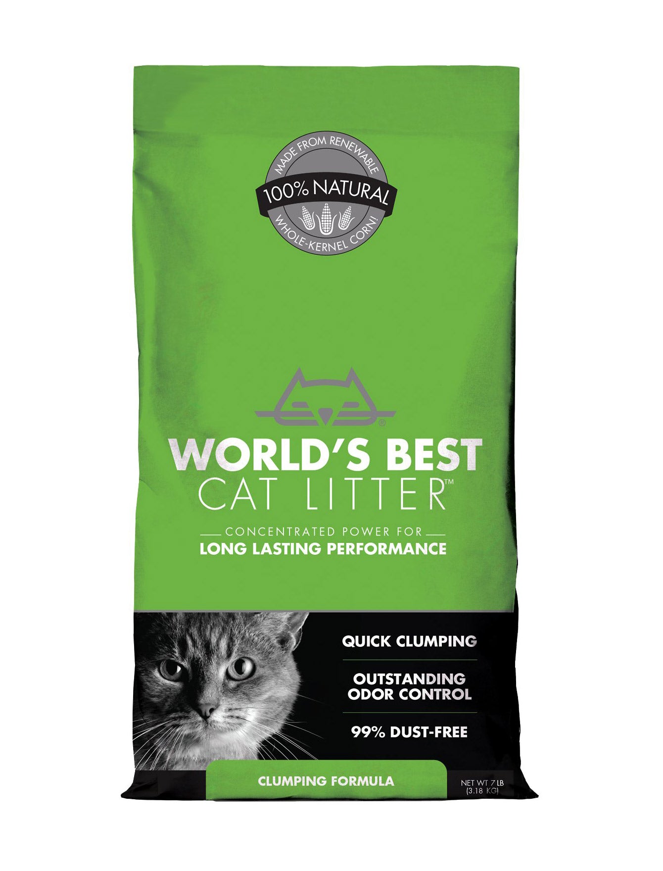 WORLD'S BEST CAT LITTER 7lb/3.18kg Clumping Formula Cat Litter image 5
