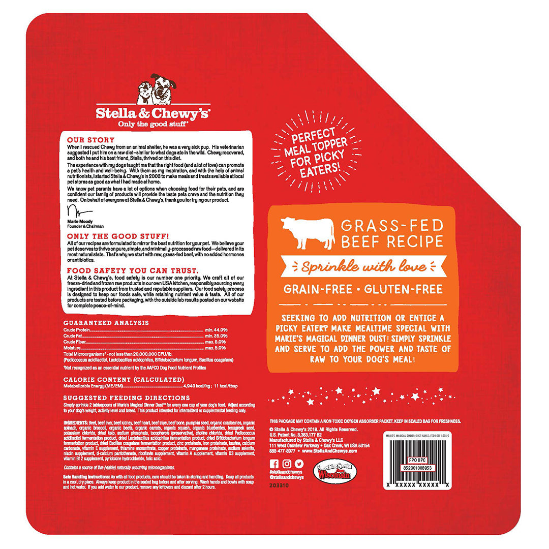 Stella & Chewy's Magical Dinner Dust 7oz (198g) Beef Dog Food Topper image 2