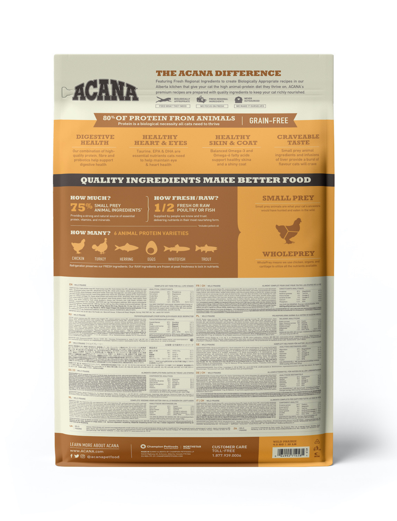 Acana Cat Regionals 4.5kg Wild Prairie Dry Cat Food image 2