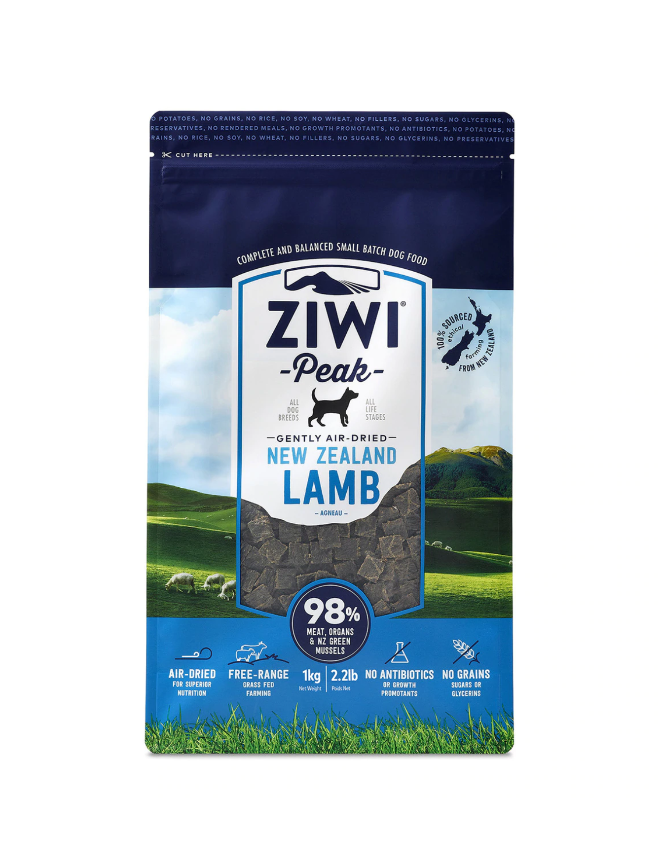 Ziwipeak Dog Original Series Lamb Air Dried Dry Dog Food image 2