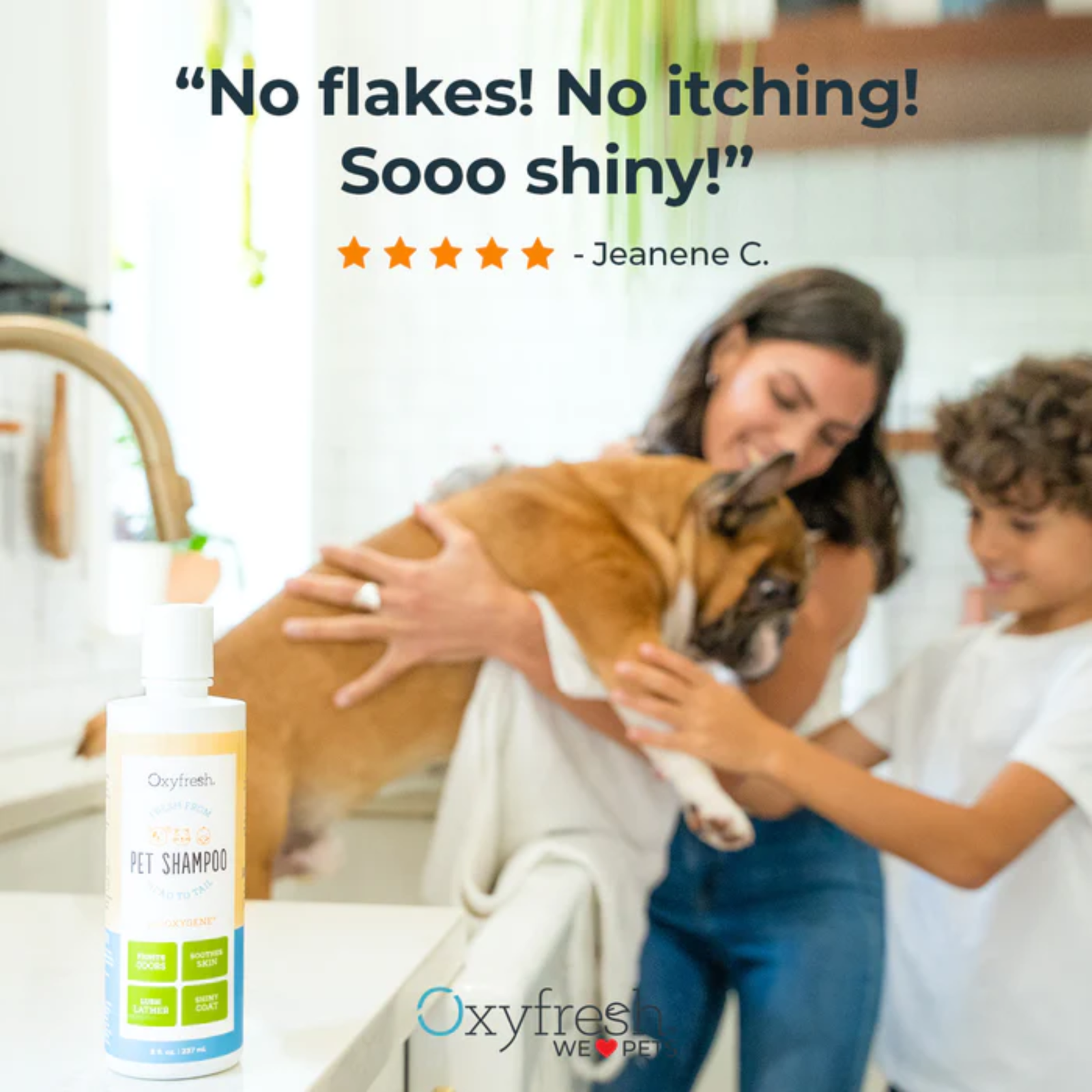 Oxyfresh 237ml (8oz) Advanced Pet Shampoo Sensitive Skin Formula for Dogs & Cats image 3
