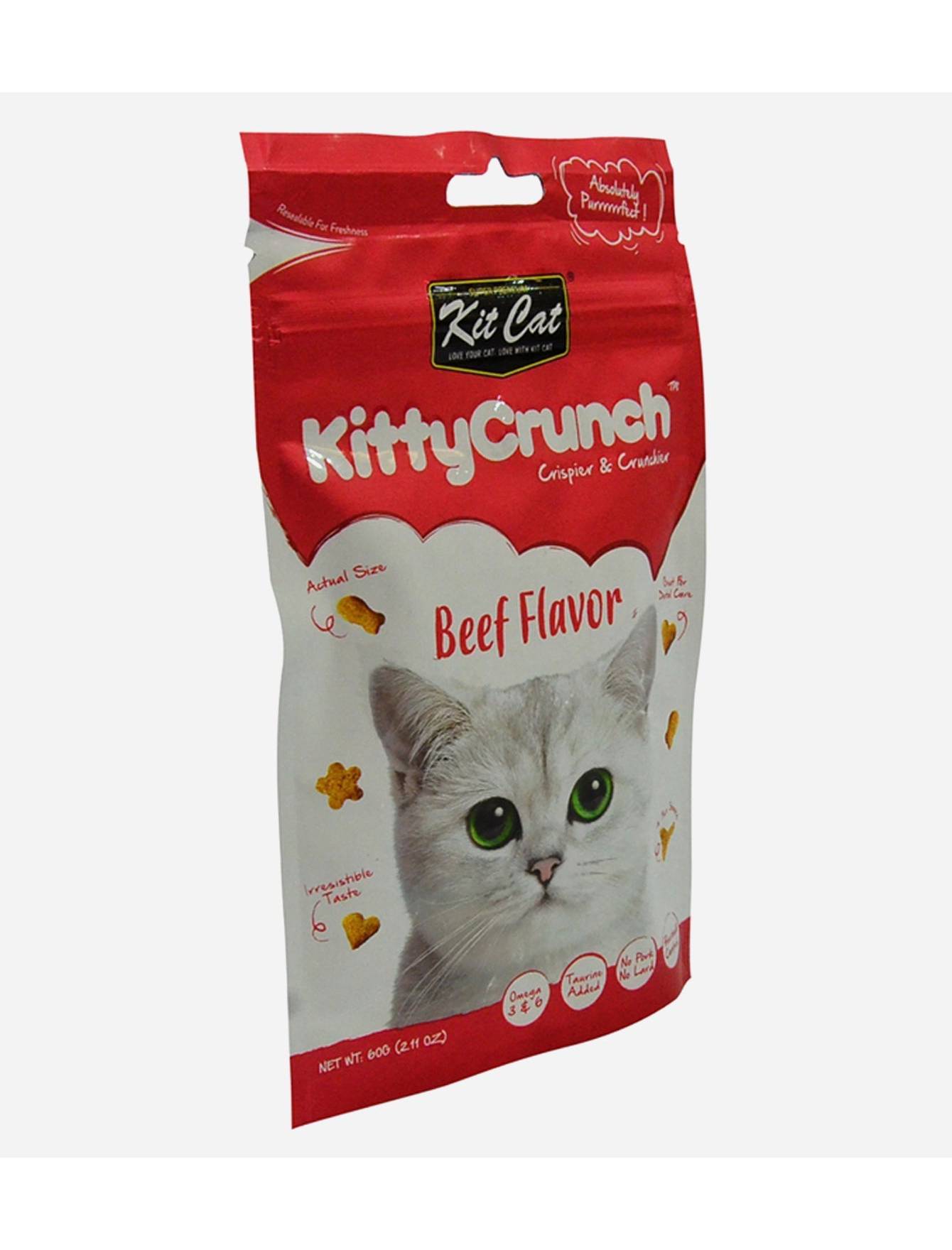 Kit Cat 60g Kitty Crunch Beef Flavour Cat Treat (EXP: 06 Feb 2027) image 2