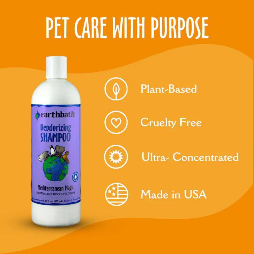Earthbath 16oz Deodorizing Mediterranean Magic Pet Shampoo (472ml) image 3