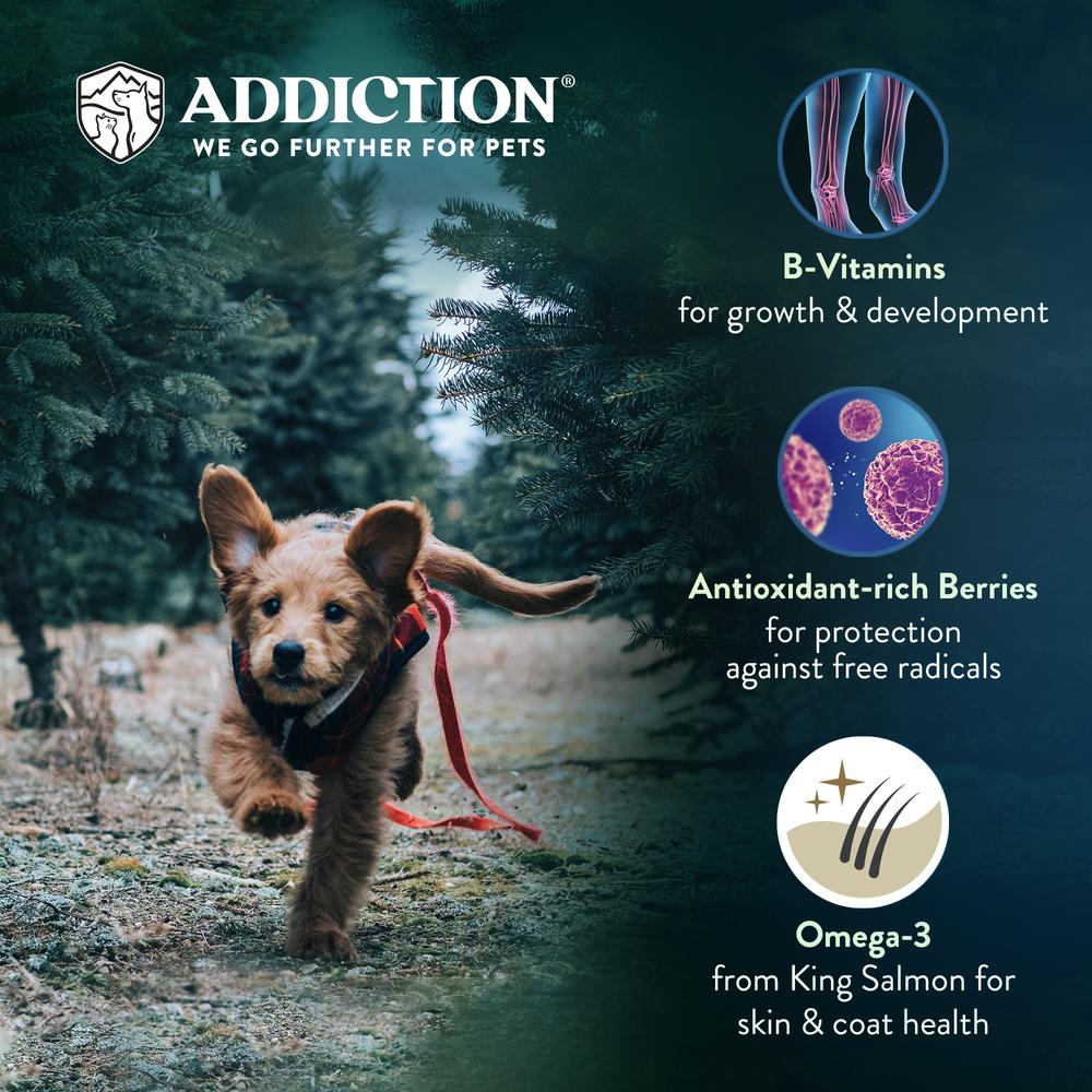 Addiction Dog 1.8kg Grain Free Salmon Bleu Puppy Dry Dog Food image 4