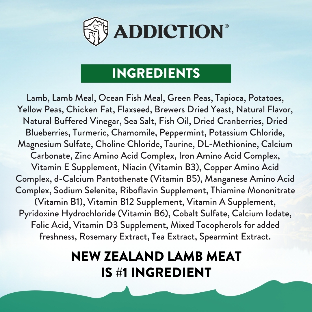 Addiction Dog 1.5kg Small Breed Le Lamb Dry Dog Food image 6