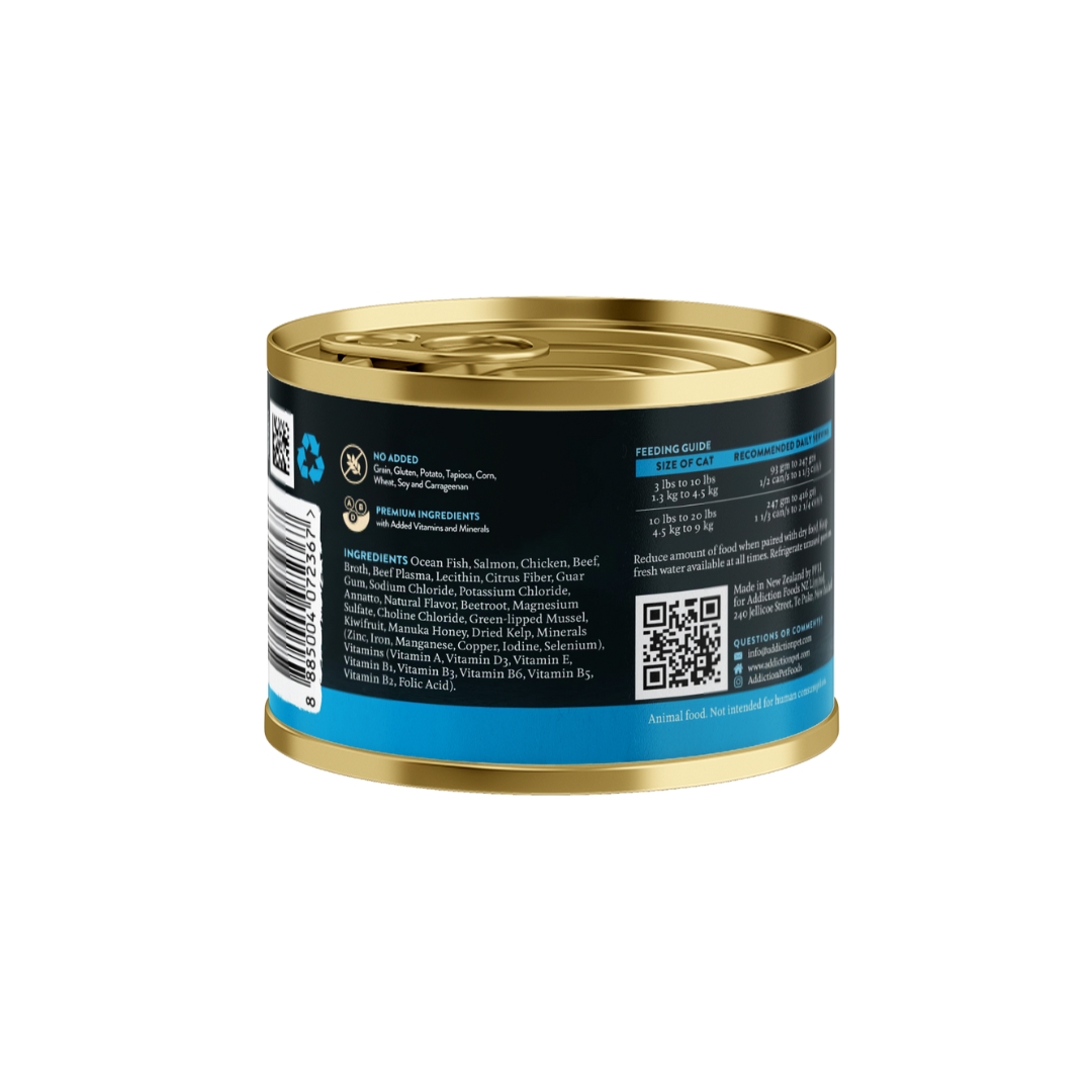 Addiction Cat Wild Islands 185g Pacific Catch Grain Free Wet Canned Cat Food image 2