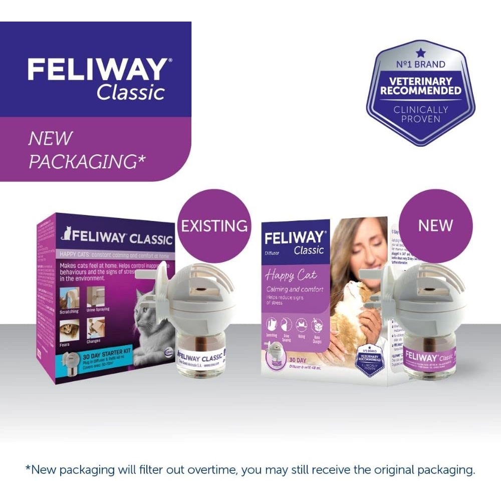 Feliway Classic Diffuser Kit with 48ml Vial Refill for Cats image 2