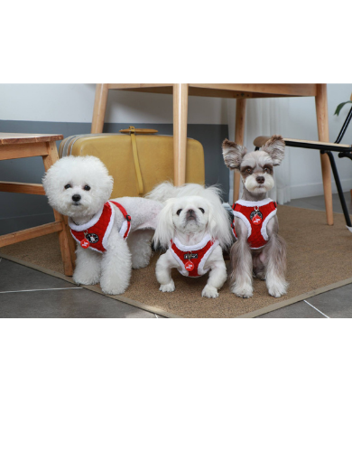 Puppia Blitzen Red Christmas X- Harness for Dogs Medium image 6