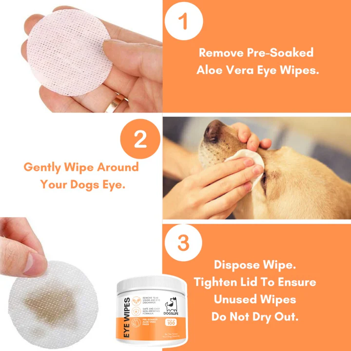 (Ex:p: Dec'24) Dogslife Eye Cleaning Wipes 100pcs image 3