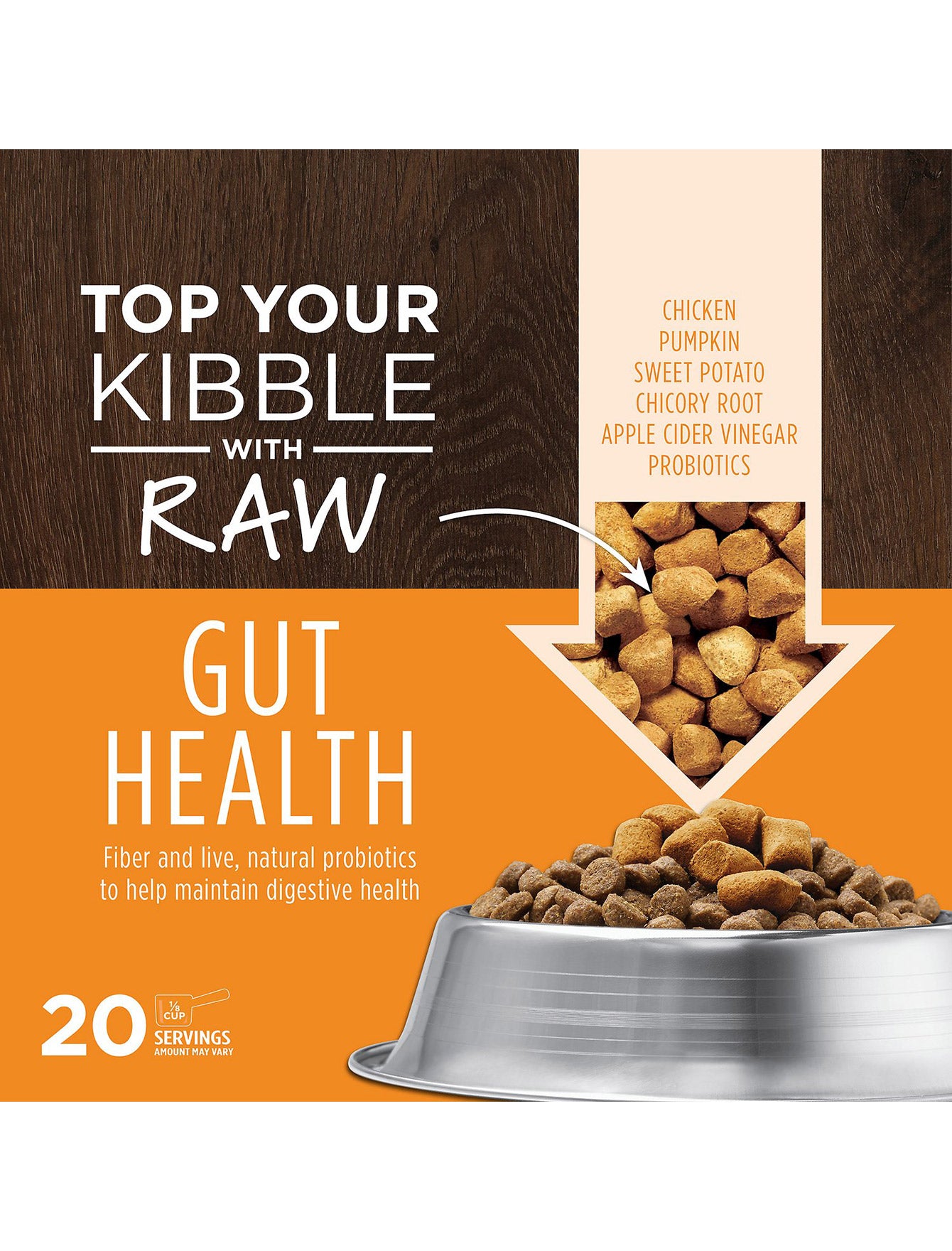 Instinct Freeze Dried Raw Boost Mixers Dog 5.5oz Grain Free Gut Health Recipe Dog Food Topper image 3