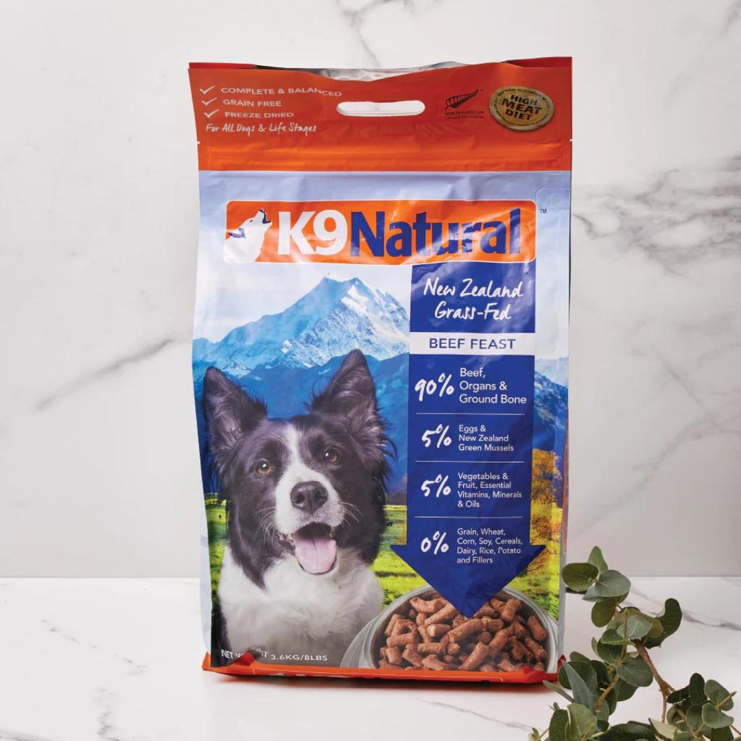 K9 Natural Dog Freeze Dried 3.6kg Beef Feast Dry Dog Food image 4