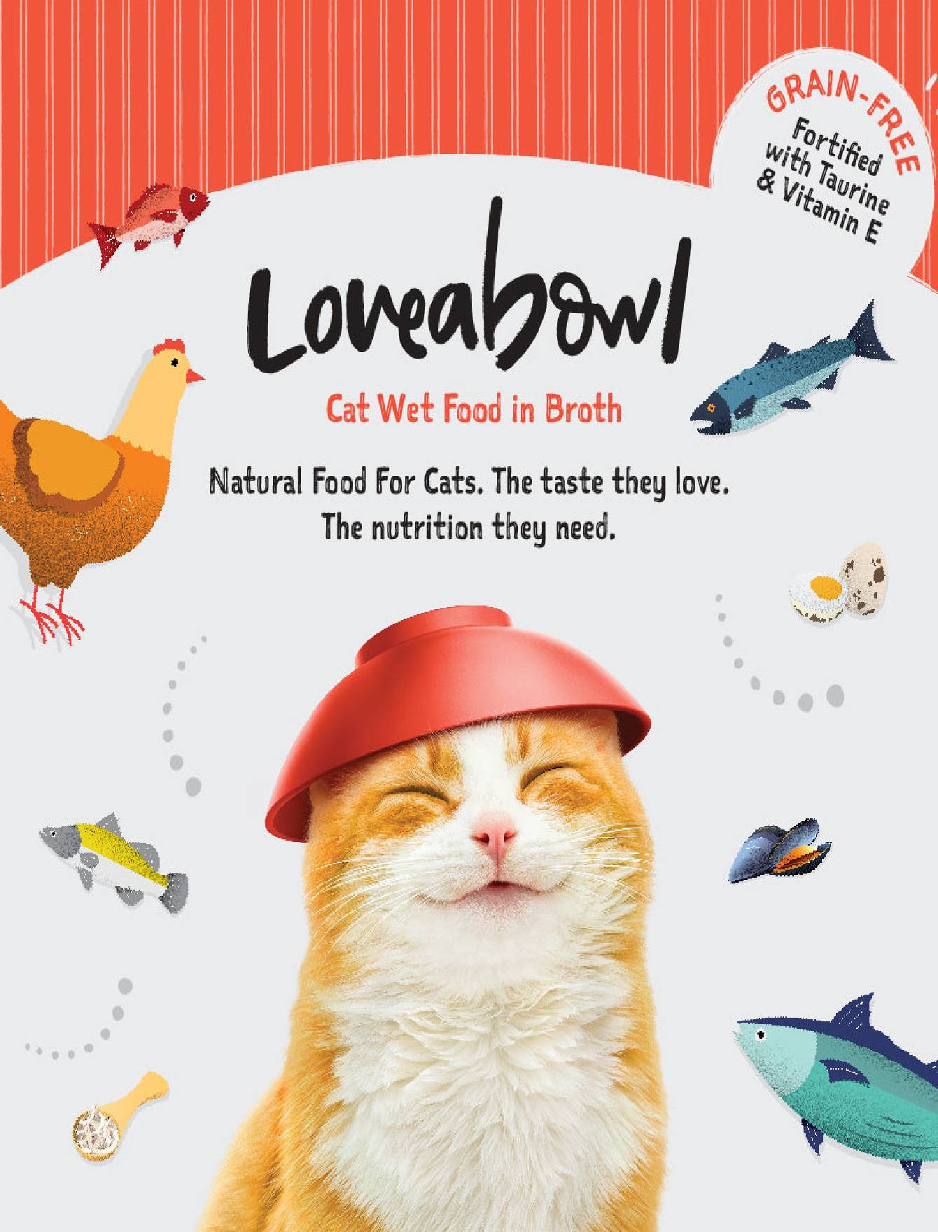 Loveabowl Cat 70g Chicken Snowflakes in Broth with Quail Egg Cat Wet Canned Food (EXP: 10 Dec 2027) image 5