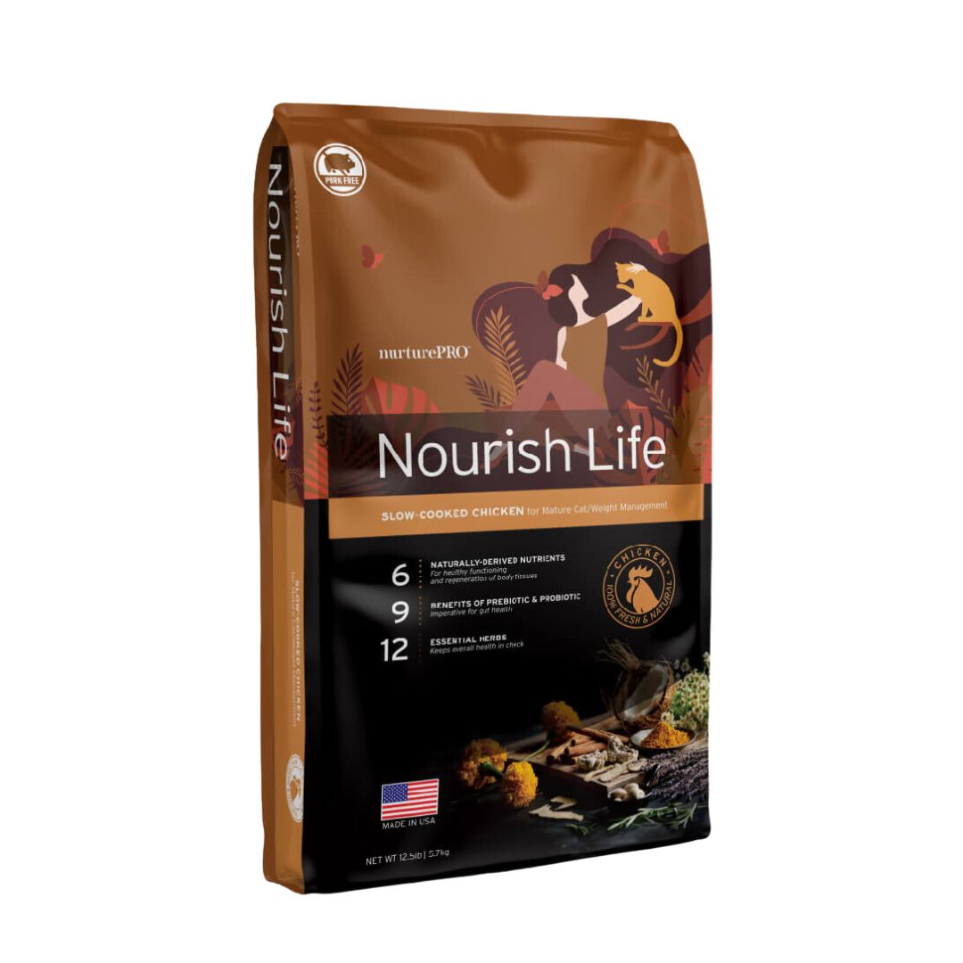 Nurture Pro Cat Nourish Life Slow-cooked Chicken For Mature Cat/Weight Management Dry Cat Food image 4