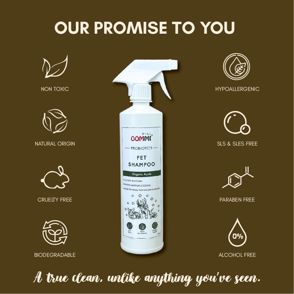 OOMMI 500ml Probiotics Hypoallergenic Pet Shampoo for Sensitive Skin image 6